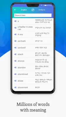 Meaning in Amharic android App screenshot 2